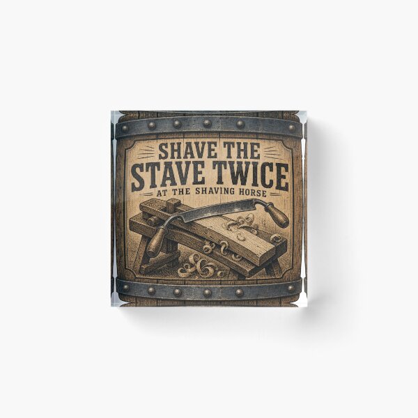Item preview, Shave The Stave Twice Drawknife Shaving Horse Woodworking designed and sold by BoosterShop.