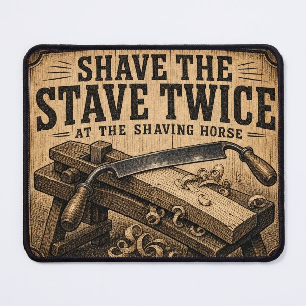 Item preview, Shave The Stave Twice Drawknife Shaving Horse Woodworking designed and sold by BoosterShop.