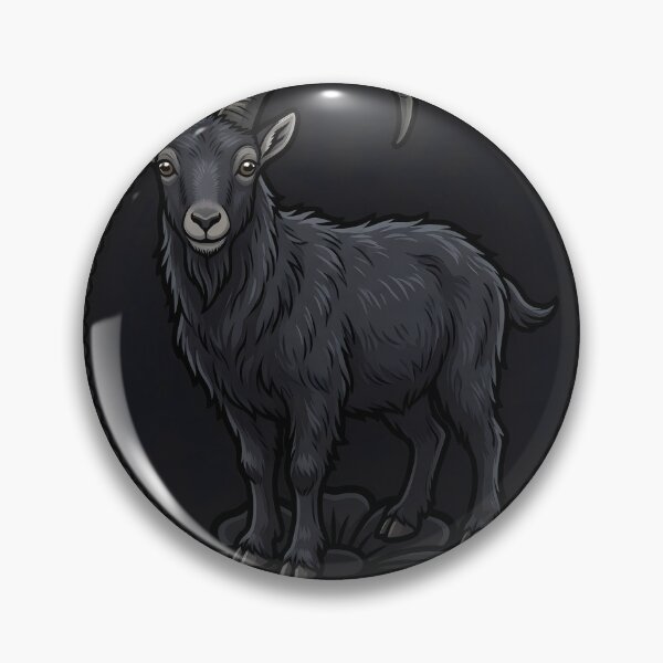 Item preview, Black Lace Occult Familiar — Alpine Ibex in a Lace Medallion designed and sold by IllumeInk.
