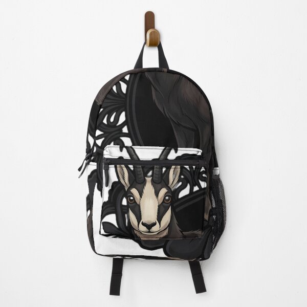 Item preview, Black Lace Occult Familiar — Alpine Chamois in a Lace Medallion designed and sold by IllumeInk.