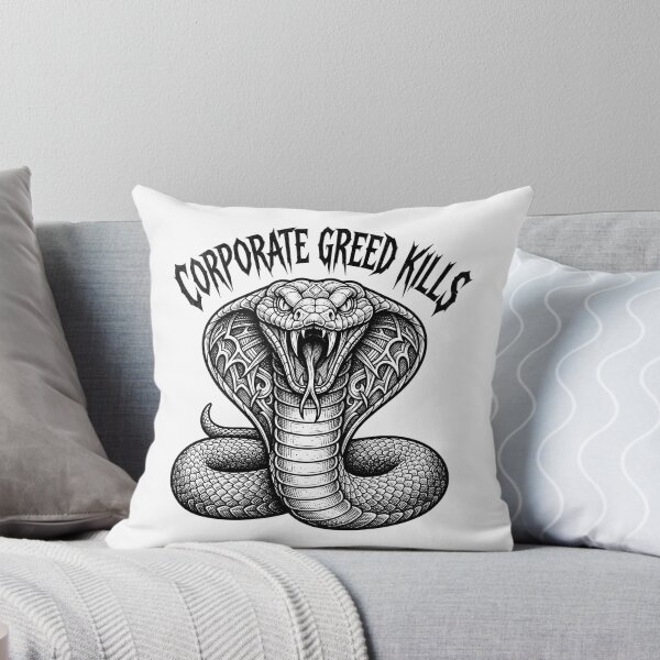 Item preview, Corporate Greed Kills Cobra Snake Illustration designed and sold by Owcomm.