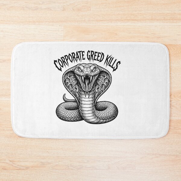 Item preview, Corporate Greed Kills Cobra Snake Illustration designed and sold by Owcomm.