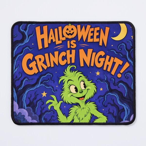 Item preview, Cute Green Monster Halloween Night Retro Illustration Halloween is Green Night designed and sold by AnnaAndVibes.