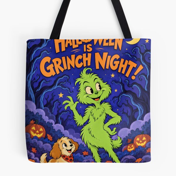 Item preview, Cute Green Monster Halloween Night Retro Illustration Halloween is Green Night designed and sold by AnnaAndVibes.