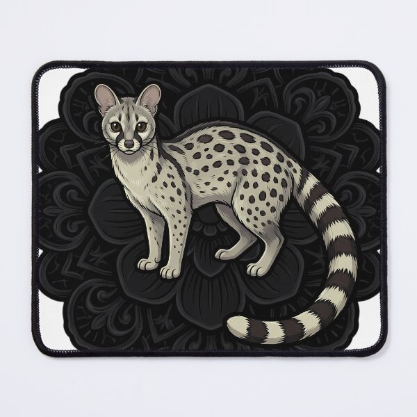 Item preview, Black Lace Occult Familiar — Common Genet in a Lace Medallion designed and sold by IllumeInk.
