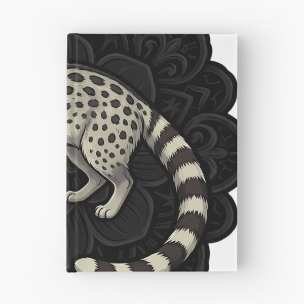 Item preview, Black Lace Occult Familiar — Common Genet in a Lace Medallion designed and sold by IllumeInk.