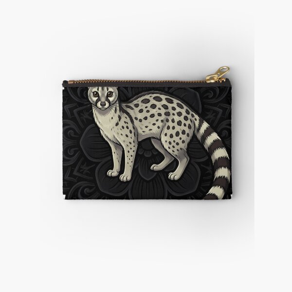 Item preview, Black Lace Occult Familiar — Common Genet in a Lace Medallion designed and sold by IllumeInk.