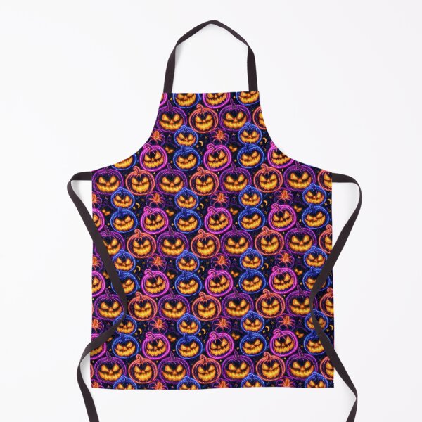 Item preview, Halloween Colorful Menacing Neon Pumpkins Pattern designed and sold by Derek Gillette.