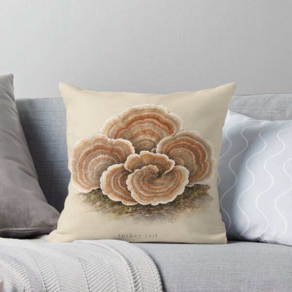 Item preview, Turkey Tail Mushroom Watercolor | Cottagecore Wall Art designed and sold by FixationStudio.