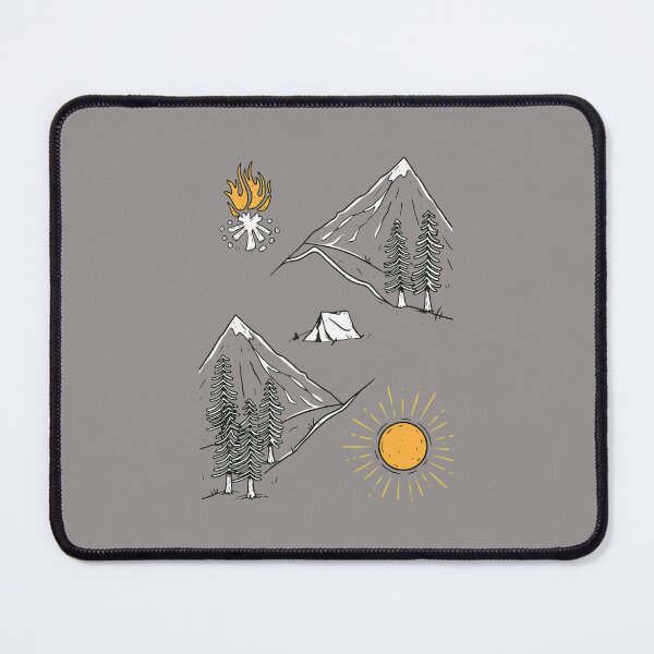 Item preview, Diamond Mountain Camping Sun Line Art-29 designed and sold by GregorsBaur.