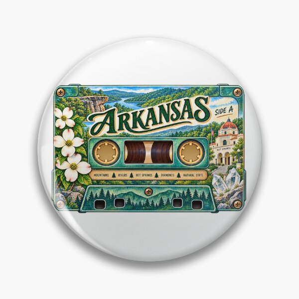 Item preview, Arkansas Retro Cassette Tape designed and sold by Whimspired By Paxx.