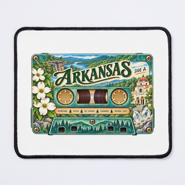 Item preview, Arkansas Retro Cassette Tape designed and sold by Whimspired By Paxx.