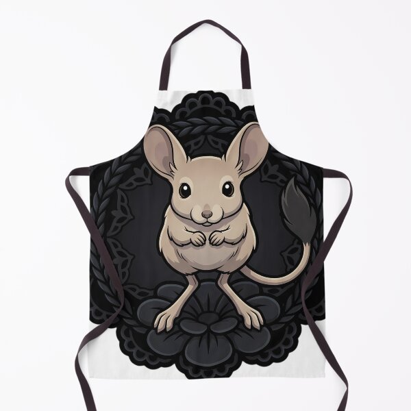 Item preview, Black Lace Occult Familiar — Jerboa in a Lace Medallion designed and sold by IllumeInk.