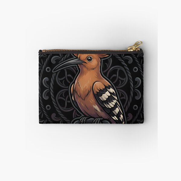 Item preview, Black Lace Occult Familiar — Hoopoe in a Lace Medallion designed and sold by IllumeInk.