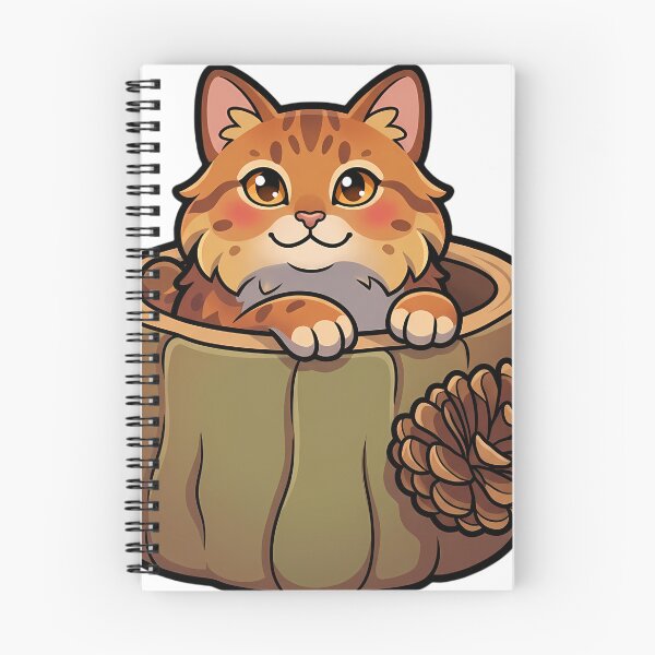 Item preview, Cozy Fluffy Pixie-bob Cat Sitting in a Hollow Log Planter designed and sold by pumsquare.