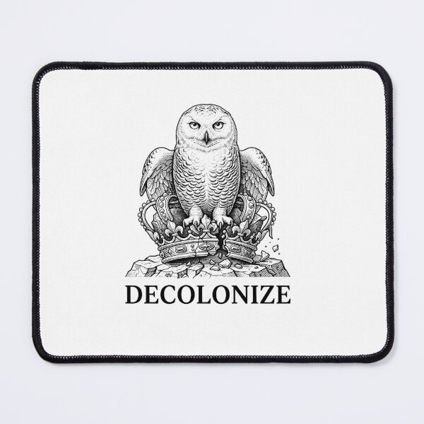 Item preview, Decolonize Owl Standing On Broken Crown designed and sold by Owcomm.
