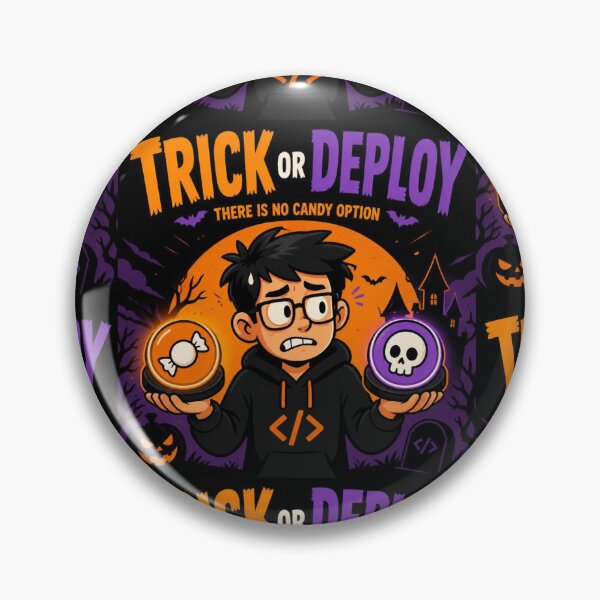 Artikelvorschau, Süßes oder Saures? Es gibt keine Süßigkeiten-Option – Lustiges Halloween-Entwickler-Shirt entworfen und verkauft von Geek Tracy Shop.