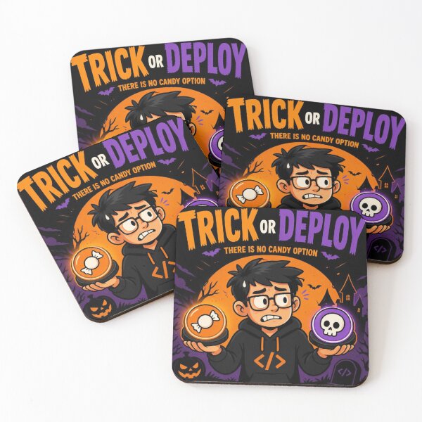Item preview, Trick Or Deploy There Is No Candy Option - Funny Halloween Dev Shirt designed and sold by Geek Tracy Shop.