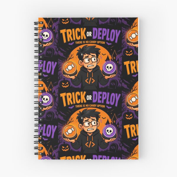Item preview, Trick Or Deploy There Is No Candy Option - Funny Halloween Dev Shirt designed and sold by Geek Tracy Shop.