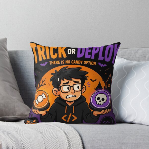 Item preview, Trick Or Deploy There Is No Candy Option - Funny Halloween Dev Shirt designed and sold by Geek Tracy Shop.