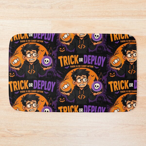 Item preview, Trick Or Deploy There Is No Candy Option - Funny Halloween Dev Shirt designed and sold by Geek Tracy Shop.