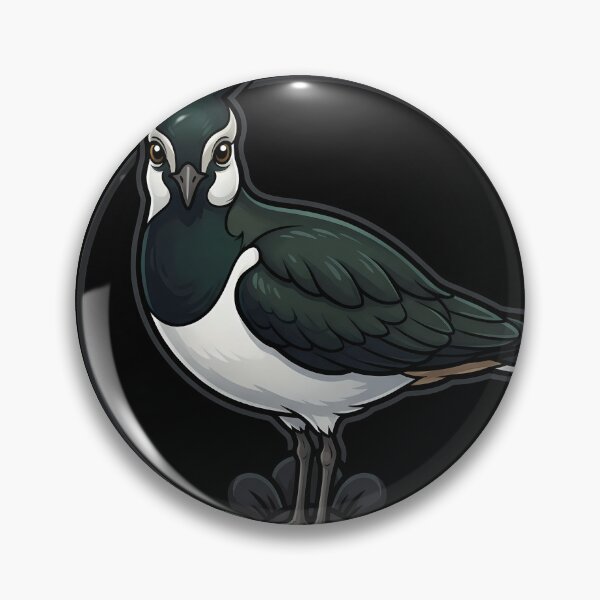 Item preview, Black Lace Occult Familiar — Northern Lapwing in a Lace Medallion designed and sold by IllumeInk.
