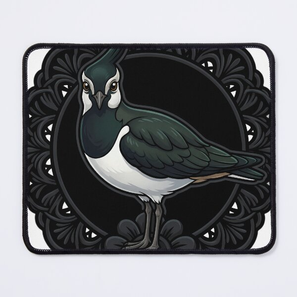 Item preview, Black Lace Occult Familiar — Northern Lapwing in a Lace Medallion designed and sold by IllumeInk.