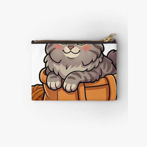 Item preview, Cozy Fluffy Kurilian Bobtail Cat Sitting in a Chunky Canvas Tote designed and sold by pumsquare.