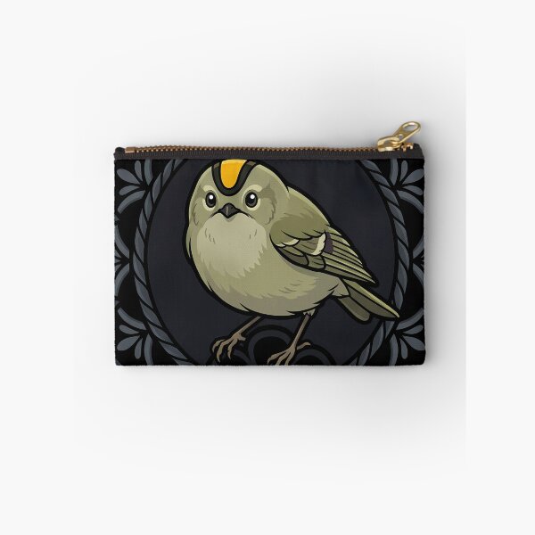 Item preview, Black Lace Occult Familiar — Goldcrest in a Lace Medallion designed and sold by IllumeInk.