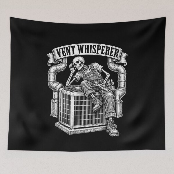 Item preview, Funny Vent Whisperer HVAC Technician Humor Art designed and sold by elderberry.