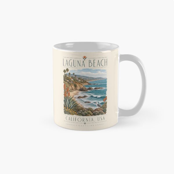 Item preview, Laguna Beach, California, USA [Vintage Illustration] designed and sold by elektronen.