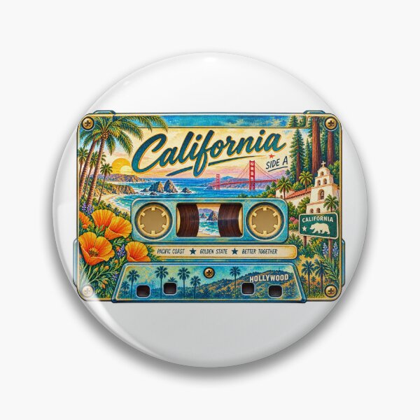 Item preview, California Retro Cassette Tape designed and sold by Whimspired By Paxx.