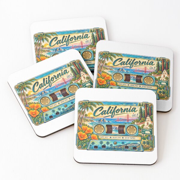 Item preview, California Retro Cassette Tape designed and sold by Whimspired By Paxx.