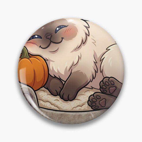 Item preview, Cozy Fluffy Himalayan Cat Curled Up Asleep in a Round Felted Wool Bed designed and sold by pumsquare.