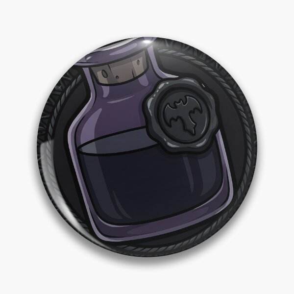 Item preview, Black Lace Occult Objet — Poison Phial in a Lace Medallion designed and sold by IllumeInk.