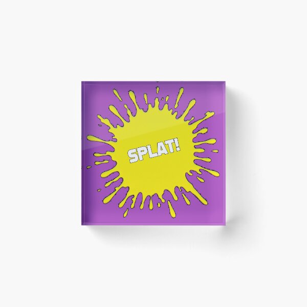 Item preview, ¡SPLAT! Explosión de arte pop cómic (amarillo) designed and sold by wobblyfrogs.