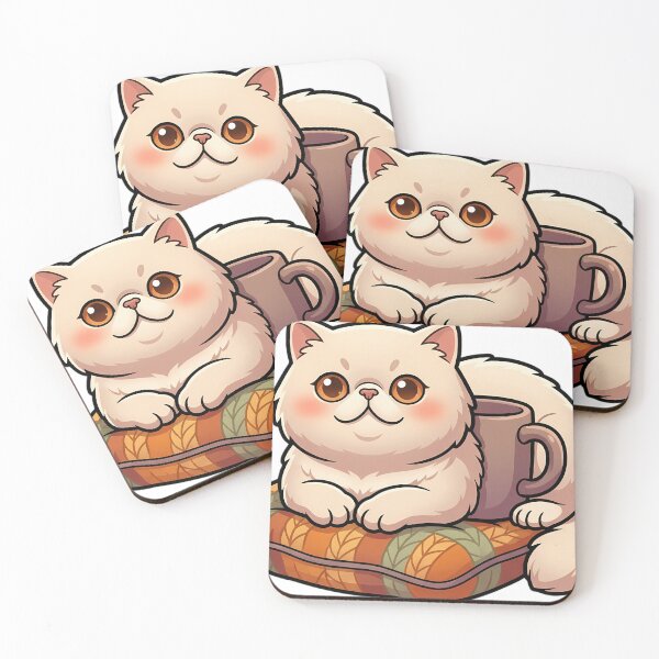 Item preview, Cozy Fluffy Exotic Shorthair Cat Resting Its Paws on a Soft Cushion designed and sold by pumsquare.