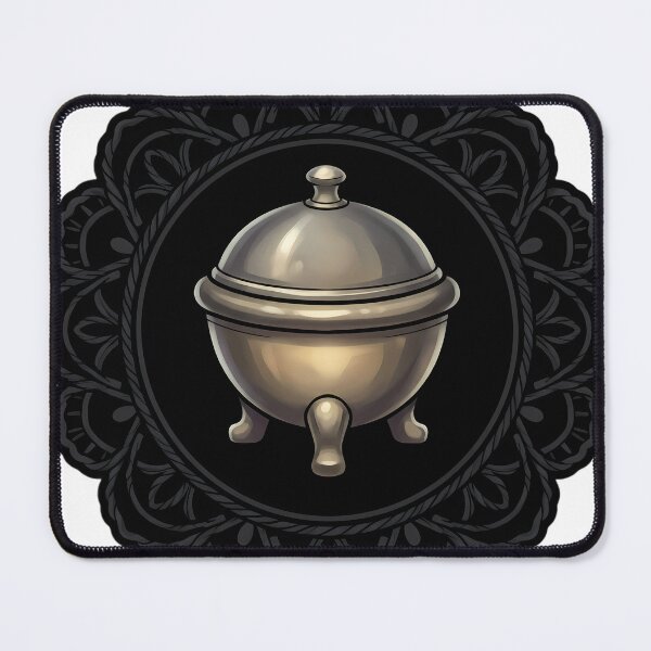 Item preview, Black Lace Occult Objet — Brass Censer in a Lace Medallion designed and sold by IllumeInk.