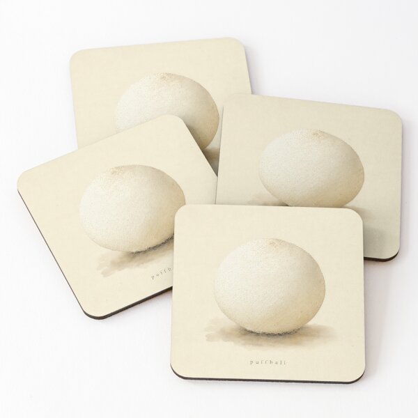 Item preview, Puffball Mushroom Watercolor | Cottagecore Wall Art designed and sold by FixationStudio.