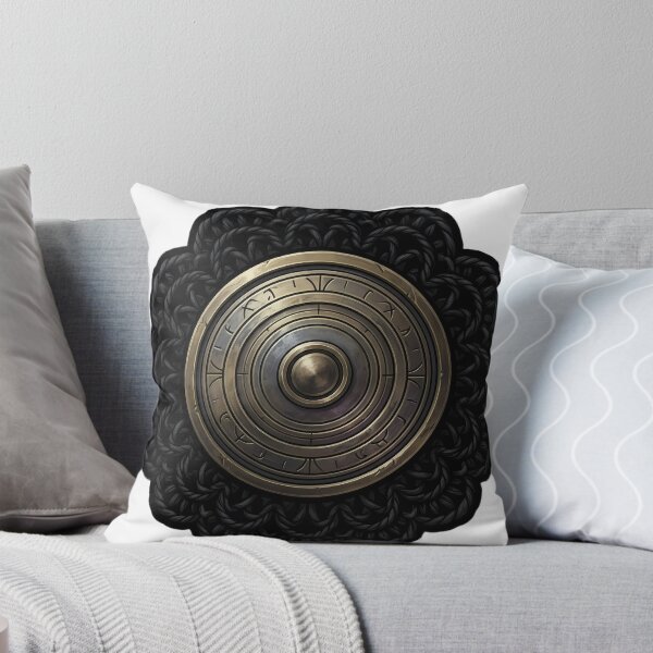 Item preview, Black Lace Occult Objet — Brass Astrolabe in a Lace Medallion designed and sold by IllumeInk.