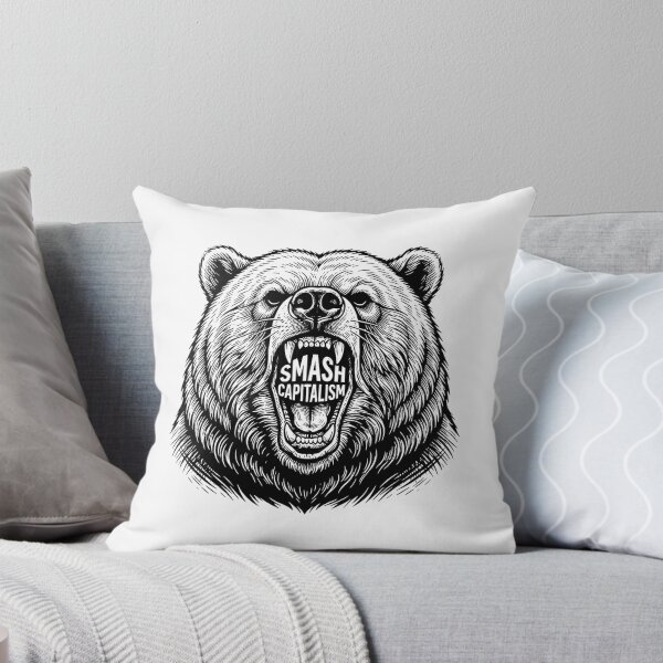 Item preview, Smash Capitalism Angry Grizzly Bear Face    designed and sold by Owcomm.