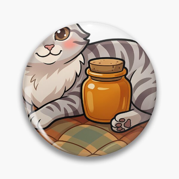Item preview, Cozy Fluffy American Curl Cat Resting on Its Side on a Quilted Plaid Blanket designed and sold by pumsquare.