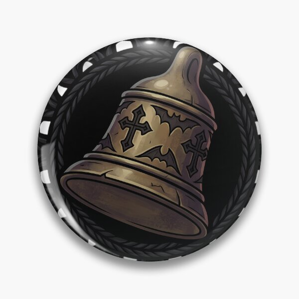 Item preview, Black Lace Occult Objet — Gothic Hand Bell in a Lace Medallion designed and sold by IllumeInk.
