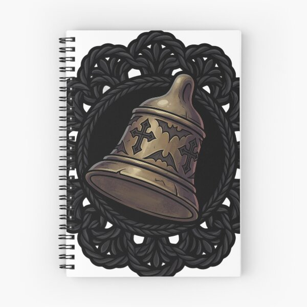 Item preview, Black Lace Occult Objet — Gothic Hand Bell in a Lace Medallion designed and sold by IllumeInk.