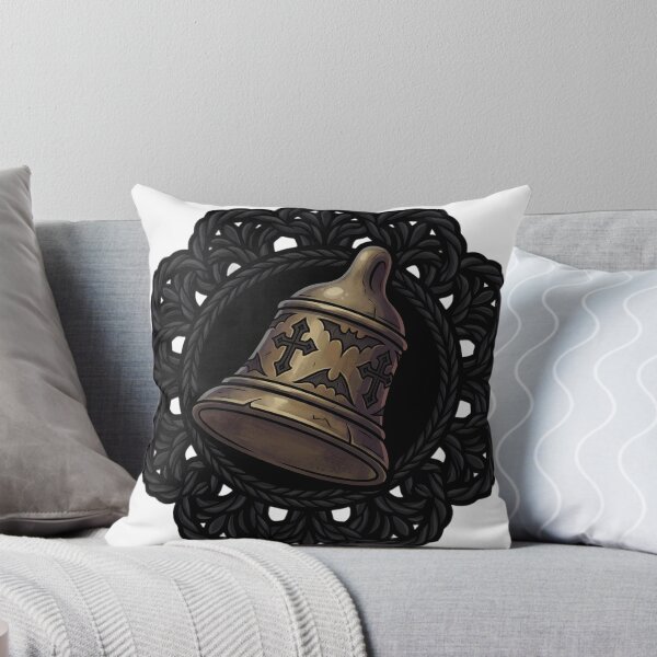 Item preview, Black Lace Occult Objet — Gothic Hand Bell in a Lace Medallion designed and sold by IllumeInk.