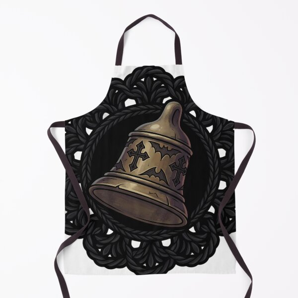 Item preview, Black Lace Occult Objet — Gothic Hand Bell in a Lace Medallion designed and sold by IllumeInk.