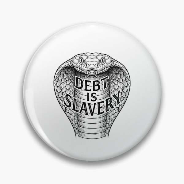 Item preview, Debt Is Slavery Cobra Vintage Etching Illustration designed and sold by Owcomm.