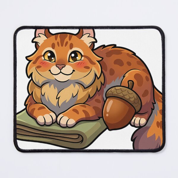 Item preview, Cozy Fluffy Highlander Cat Resting Its Chin on a Folded Wool Blanket designed and sold by pumsquare.