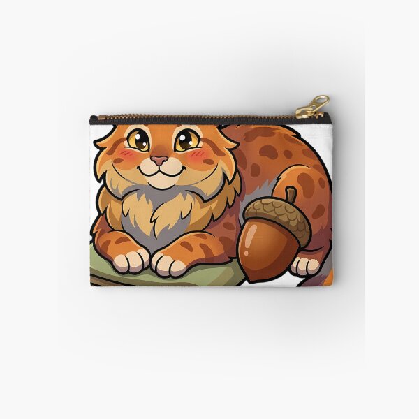 Item preview, Cozy Fluffy Highlander Cat Resting Its Chin on a Folded Wool Blanket designed and sold by pumsquare.