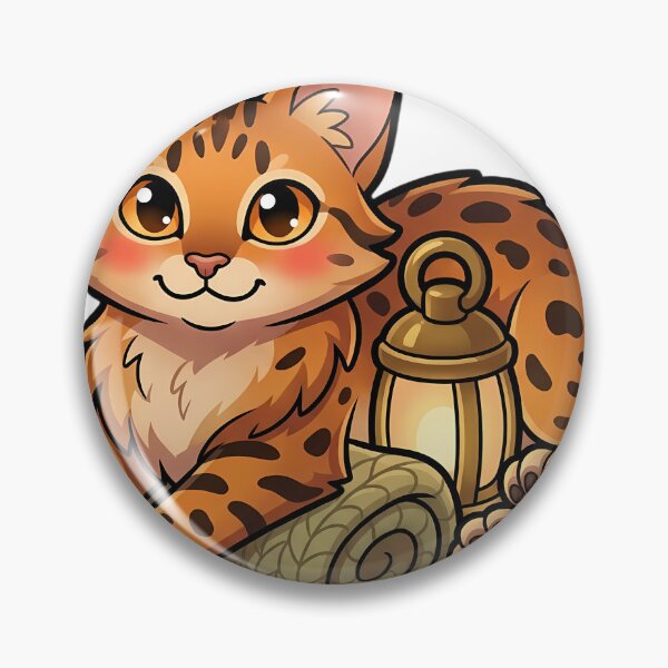 Item preview, Cozy Fluffy Serengeti Cat Resting Its Paws on a Rolled Knitted Scarf designed and sold by pumsquare.